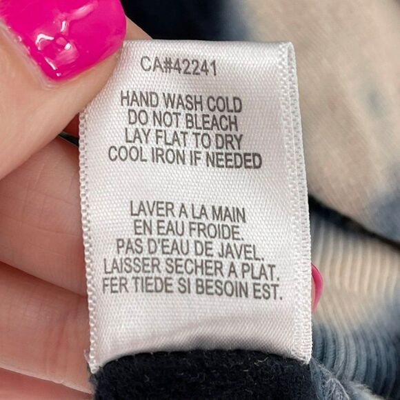 Young Fabulous & Broke Juliette Tie Dye Oversized Sweatshirt Blue Safari Medium - Picture 6 of 6